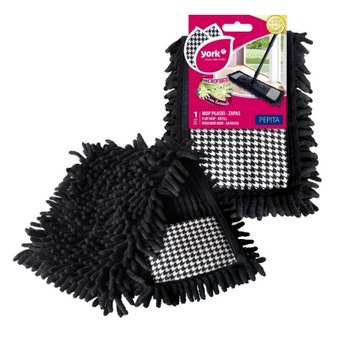 YORK WKŁAD MOP płaski mikrofibra salsa wzór PEPITA