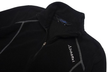 SCHOFFEL Damska Czarna Bluza Polarowa Half Zip Polar Logo r. L 40 / XL 42