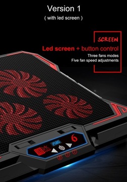 ОХЛАЖДАЮЩАЯ ПОДСТАВКА ДЛЯ НОУТБУКА 12–17 ДЮЙМОВ