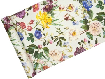 Tapeta w KOLOROWE KWIATY na jasnym TLE