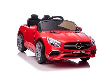 AUTO SAMOCHÓD POJAZD NA AKUMULATOR MERCEDES SL65 S CZERWONY LAKIEROWANY LCD