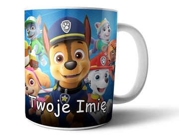 KUBEK PSI PATROL Z TWOIM IMIENIEM - WIELE WZORÓW