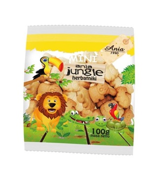 Herbatniki Mini Zoo pszenne 100g - Ania