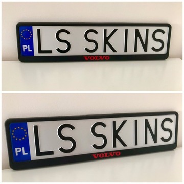 Рамка номерного знака VOLVO / 2 шт.