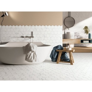 Испанская ЗЕЛЕНАЯ ПЛИТКА ШЕСТИГРАННИК CALACATTA 27x51