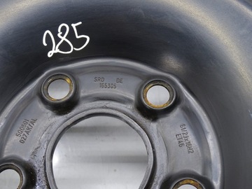 DISK KOLO DOJEZDOVÉ REZERVY R16 SKODA OCTAVIA III 6.5J ET46 5Q0601027AK
