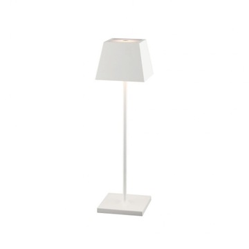 Lampa stołowa MAHE LED biała ładowarka ściemniacz