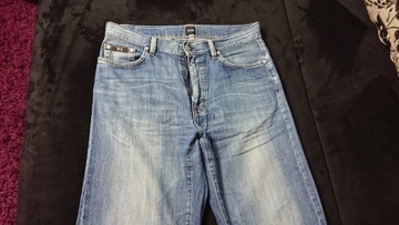 spodnie HUGO BOSS 32/34 super TEXAS cienki jeans