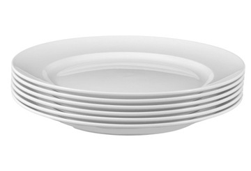 GASTRO TALERZE SERWIS BIAŁY PLASTIKOWY 24EL GRUBE