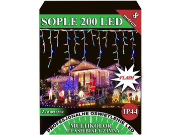 SOPLE 200 LED FLASH ISKRA ZEWNĘTRZNE MULTIKOLOR