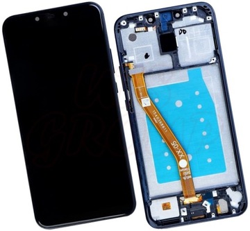 Wyświetlacz Huawei Mate 20 Lite LCD Ekran Ramka Niebeski