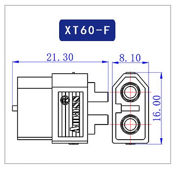 РАЗЪЕМ AMASS РАЗЪЕМ РОЗЕТКА XT60