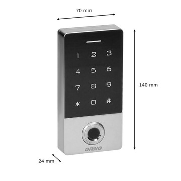 Кодовый замок ORNO OR-ZS-822 со сканером отпечатков пальцев и RF-считывателем