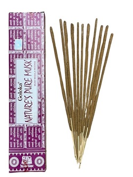 INDYJSKIE KADZIDEŁKA PYŁKOWE GOLOKA NATURE'S SERIES 2- PURE MUSK 15 g PiŻMO