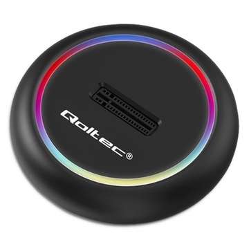 Док-станция для твердотельного накопителя Qoltec M.2 NVMe SATA USB-C емкостью 2 ТБ
