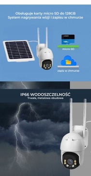 СОЛНЕЧНАЯ ПОВОРОТНАЯ КАМЕРА 1080 IP67 GSM 4G KOEL