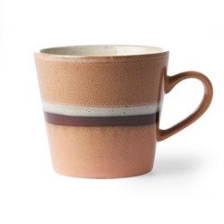 Kubek ceramiczny do cappuccino HK Living 70'S STREAM