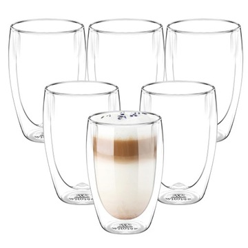 Szklanka termiczna do kawy i herbaty z podwójną ścianką Wilmax 500 ml