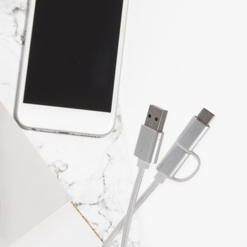 USB-КАБЕЛЬ ДЛЯ БЫСТРОЙ ЗАРЯДКИ, ЛИНИЯ ПЕРЕДАЧИ ДАННЫХ, 2 ШТ.