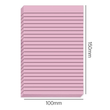 30/50 Sheets Gradient Transparent Sticky Notes Waterproof Horizontal Line I