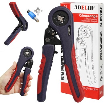 ПРЕСС-ОБЖИМНАЯ МАШИНА ДЛЯ ВТУЛОК КАБЕЛЬНЫХ КЛЕММ 0,08-10