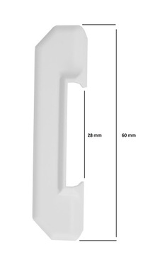 WINK HAUS НАЖИМНАЯ КРЫШКА, БЕЛАЯ, ЦЕНТРАЛЬНАЯ ПЕТЛЯ