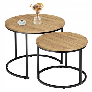 НАБОР ЖУРНАЛЬНЫХ СТОЛИКОВ 2 в 1 КРУГЛЫЕ РАСШИРЯЕМЫЕ ЖУРНАЛЬНЫЕ СТОЛЫ СКАМЬЯ СТОЛИК