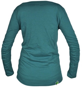 WRANGLER bluzka GREEN print LONGSLEEVE _ S