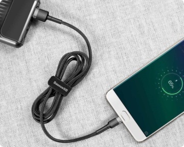 КАБЕЛЬ BASEUS STRONG FAST USB MICRO USB КАБЕЛЬ С ДВУХСТОРОННЕЙ ОПЛЕТКОЙ 2.4A 50см