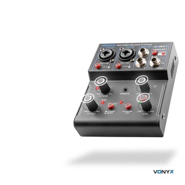 Mikser audio VMM301 3-kanałowy USB BT Vonyx