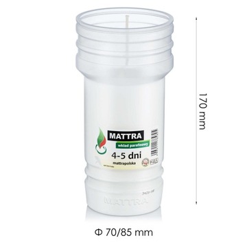 Вставки для свечей парафиновые, свечи 4-дневные Р10 (6 шт)