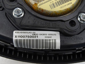 КОРИЧНЕВАЯ ПОДУШКА БЕЗОПАСНОСТИ ВОДИТЕЛЯ JAGUAR XF X250 9W83-043B13-AD