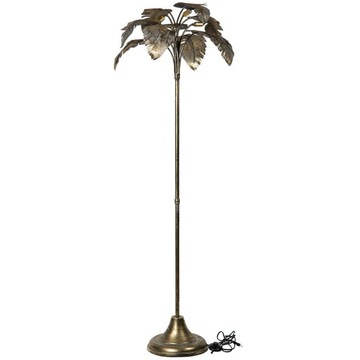 LAMPA podłogowa LIŚCIE stare złoto wys. 167cm