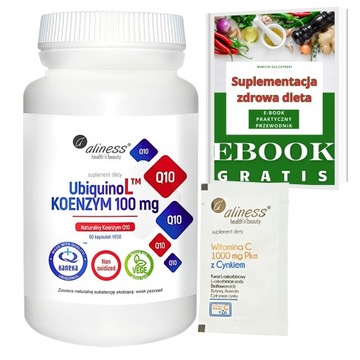 ALINESS Koenzym Q10 UbiquinoL UbichinoL KANEKA 100 mg 60 kapsułek