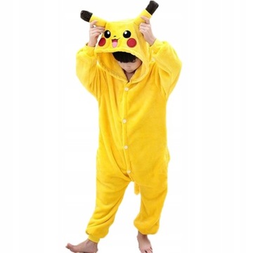 Piżama Dziecięca Kigurumi Kostium Pikachu 125-135