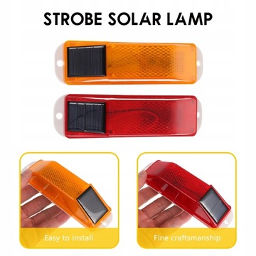 Solarna lampka ostrzegawcza nocna lampa