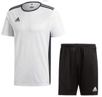 Adidas komplet piłkarski KOSZULKA + SPODENKI r. L