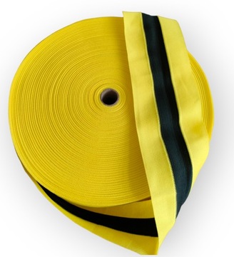 Taśma ostrzegawcza 78mm x 100m materiałowa bhp