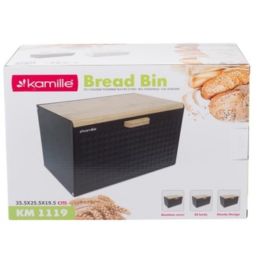 ХЛЕБОПЕКАРЬ, СТАЛЬНОЙ КОНТЕЙНЕР ДЛЯ ХЛЕБА, ХЛЕБ КАМИЛЛА