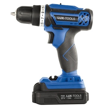 LUX-Tools Wiertarko-wkrętarka akumulatorowa A-BS-20-A 20V 1,5Ah