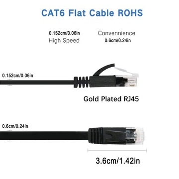 Плата CAT 6 RJ45 | Кабель Ethernet LAN, 30 м, черный