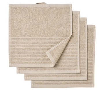 IKEA VAGSJON - ręcznik beżowy 30x30 cm 4 szt.