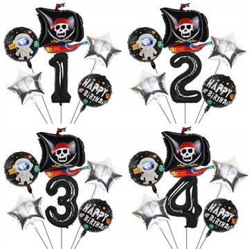 32 inch digital aluminum foil Pirate ship star
