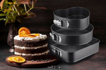 3X ТОРТ-ГОТОВКА В СЕРДЦЕ КРУГЛОЙ СТАЛЬНОЙ ПРОТИВЕНЬ ДЛЯ ВЫПЕЧКИ ТОРТОВ С АНТИПРИГАРНЫМ ПРИГОТОВЛЕНИЕМ