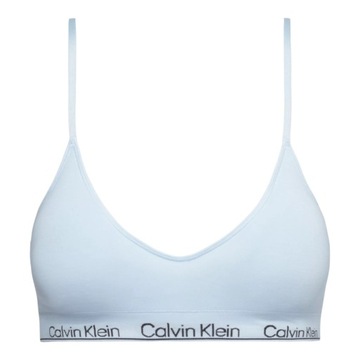 CALVIN KLEIN DAMSKI STANIK BIUSTONOSZ LGHT LINED TRIANGLE BŁĘKITNY r.M