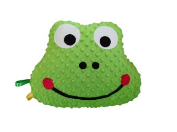 Żaba poduszka żabka minky przytulanka 28x38 ozdoba