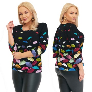 Bluzki Damskie Bluzka Damska Elegancka Plus Size