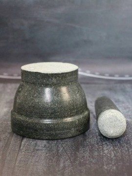 КУХОННАЯ СТУПКА С ПЕСТИКОМ, КАМЕННЫЙ МРАМОР