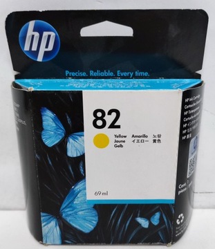 Tusz HP 82 C4913A 69ml Yellow Oryginał 11.2019