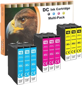D&C Tusze do Epson WorkForce , Multipack 16 16XL 9 sztuk